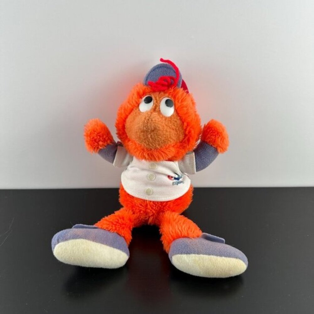 Vintage 1982 Montreal Expos Youppi Mascot Plush Stuffed Animal 10” MLB Toy